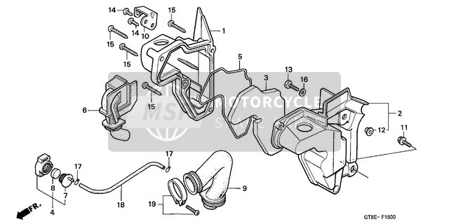 Honda PK50M 2001 Air Cleaner for a 2001 Honda PK50M